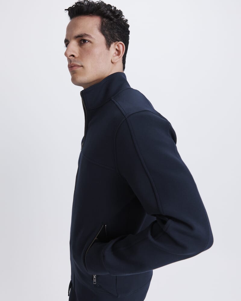 Victor Funnel Neck Jacket in NAVY