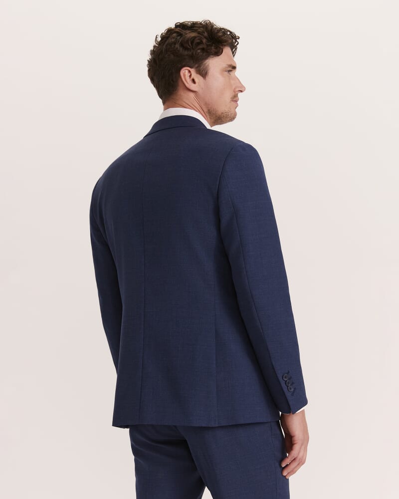 Cedric Wool Stretch Jacket in BLUE MARLE