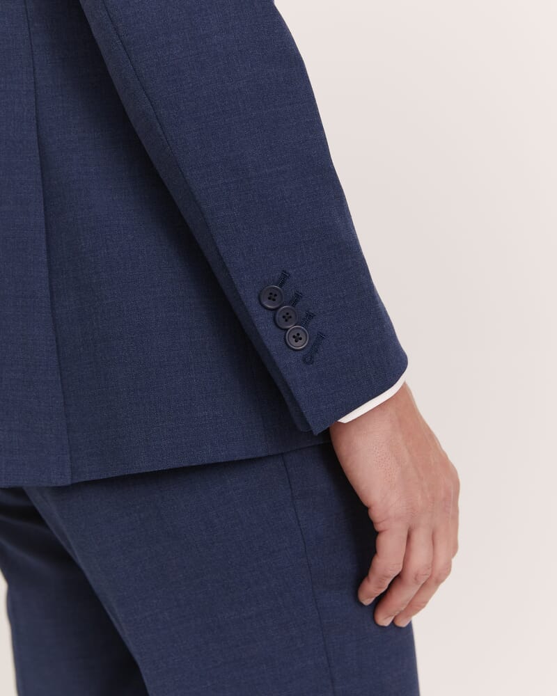 Cedric Wool Stretch Jacket in BLUE MARLE