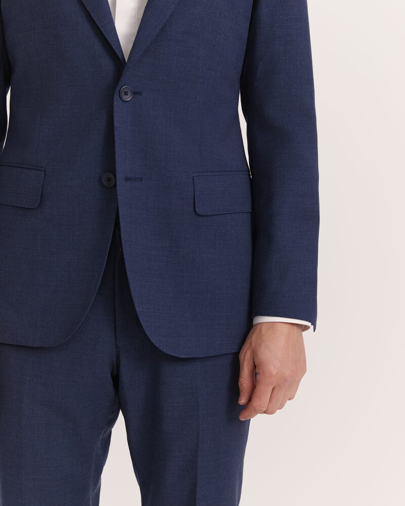 Cedric Wool Stretch Jacket in BLUE MARLE