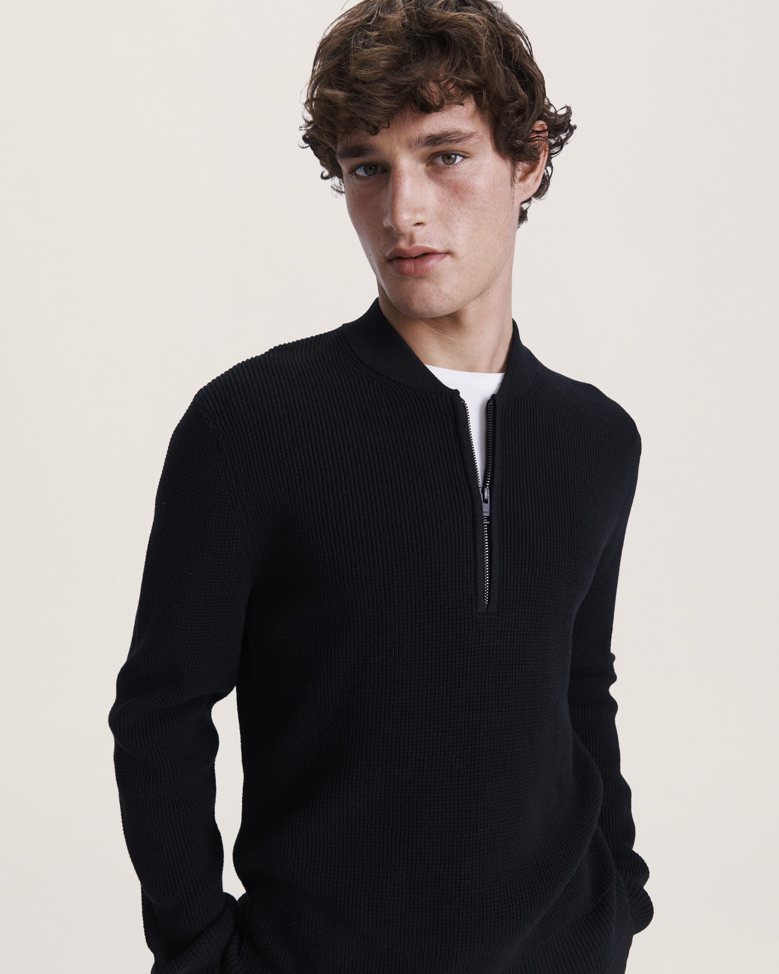 Angus Quarter Zip Knit