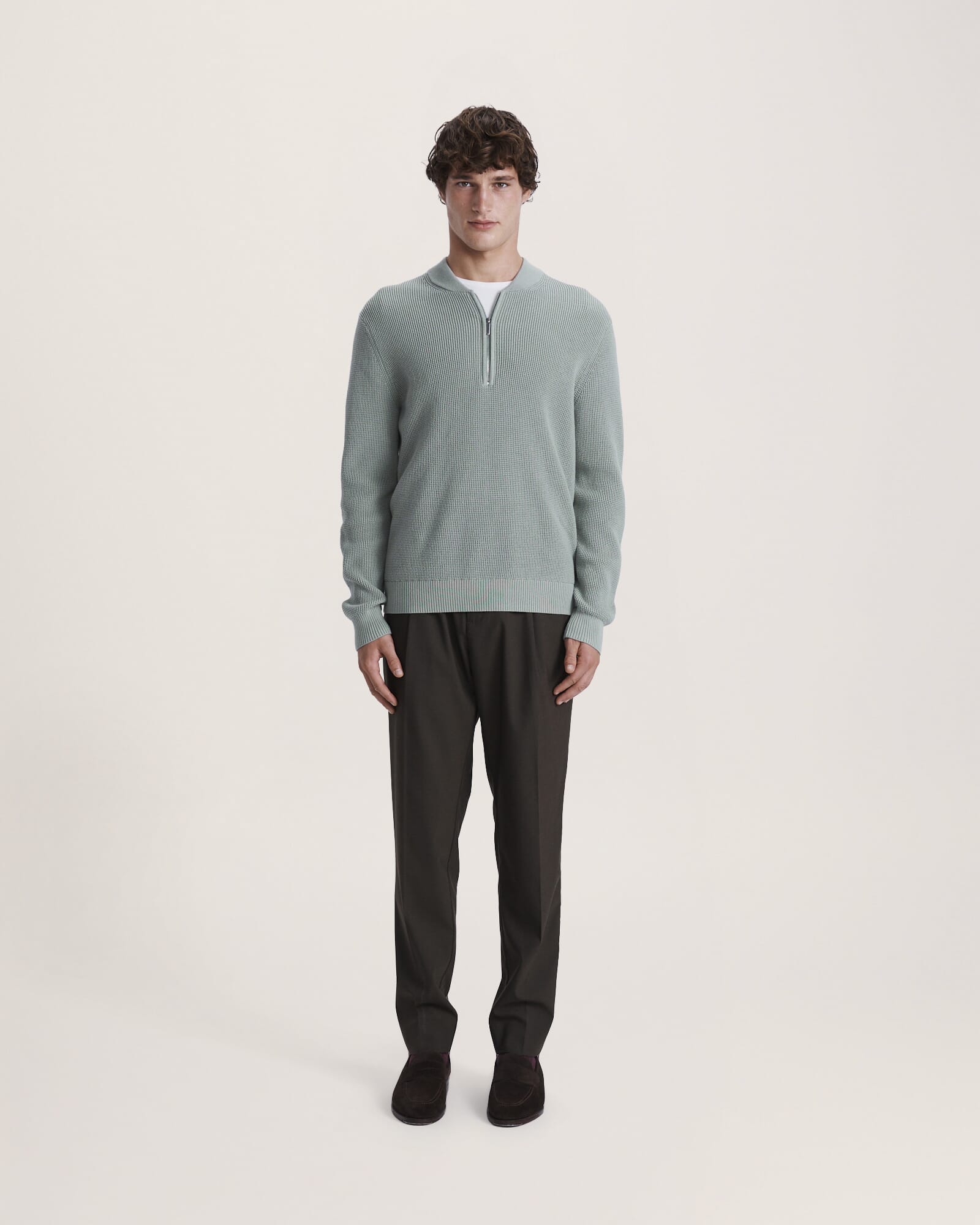 Angus Quarter Zip Knit