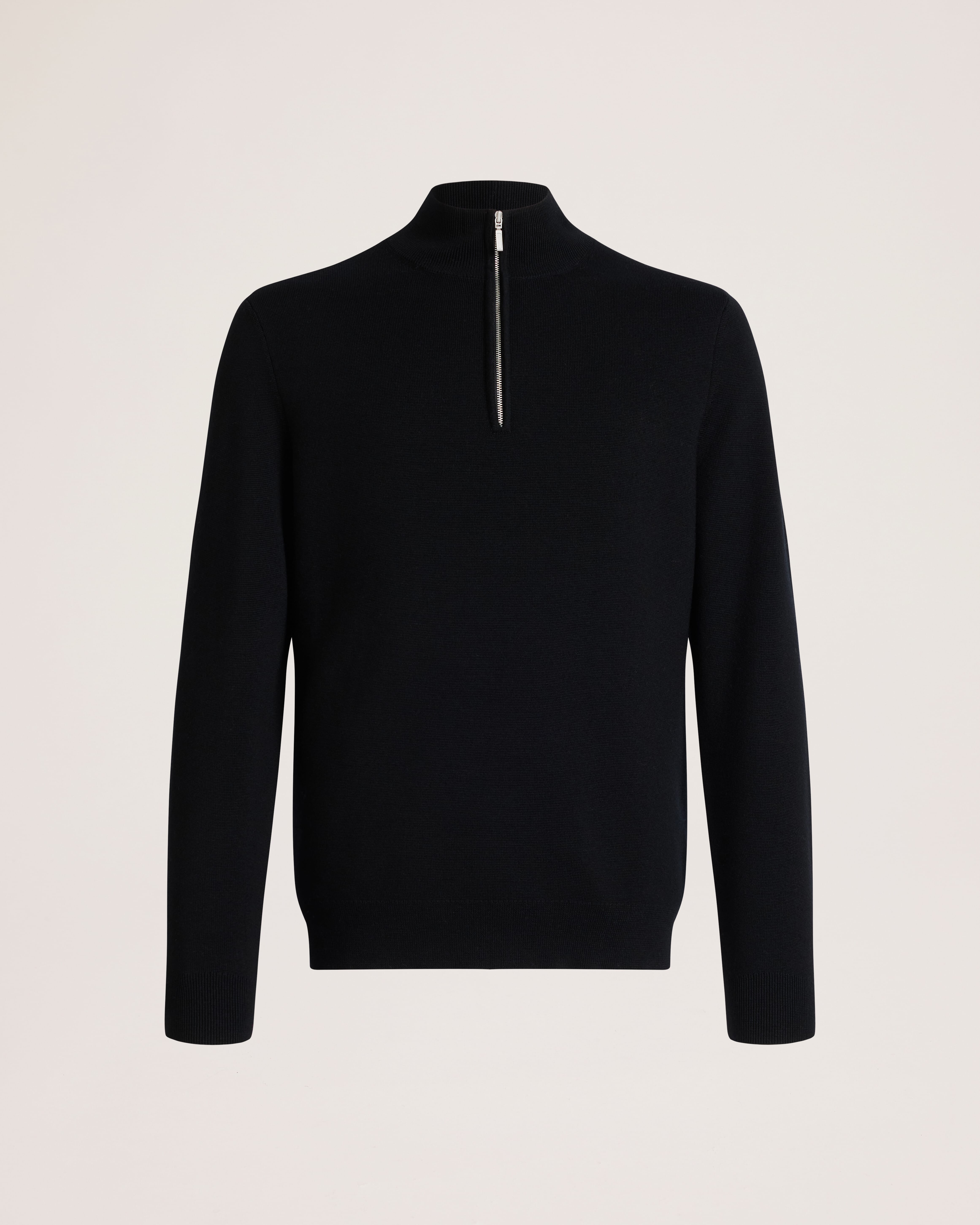 Franklin Quarter Zip Wool Knit Polo