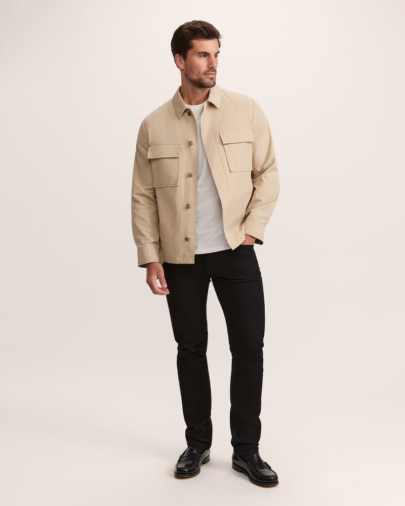 Max Cotton Jacket in LIGHT KHAKI