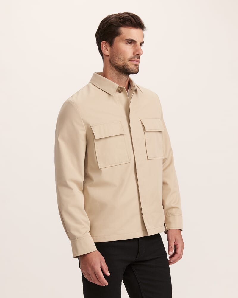 Max Cotton Jacket in LIGHT KHAKI