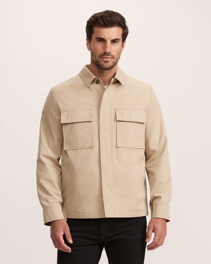 Max Cotton Jacket in LIGHT KHAKI