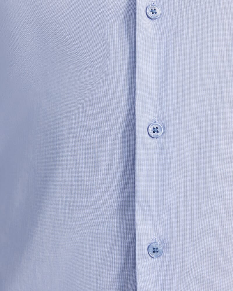 Flynn Long Sleeve Stretch Shirt in BLUE/WHITE