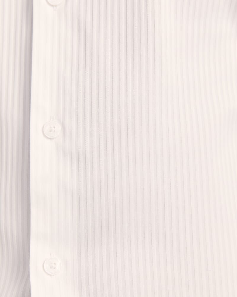 Artemis Stripe Stretch Shirt in WHITE