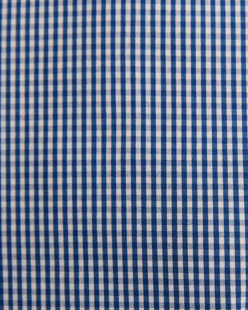 Lucian Long Sleeve Stretch Check Shirt in ROYAL BLUE