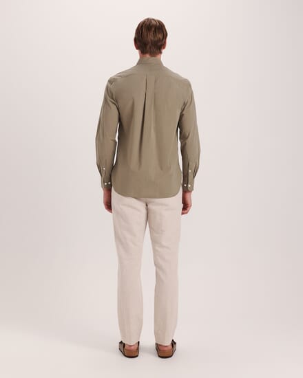Ethan Poplin Casual Shirt in KHAKI