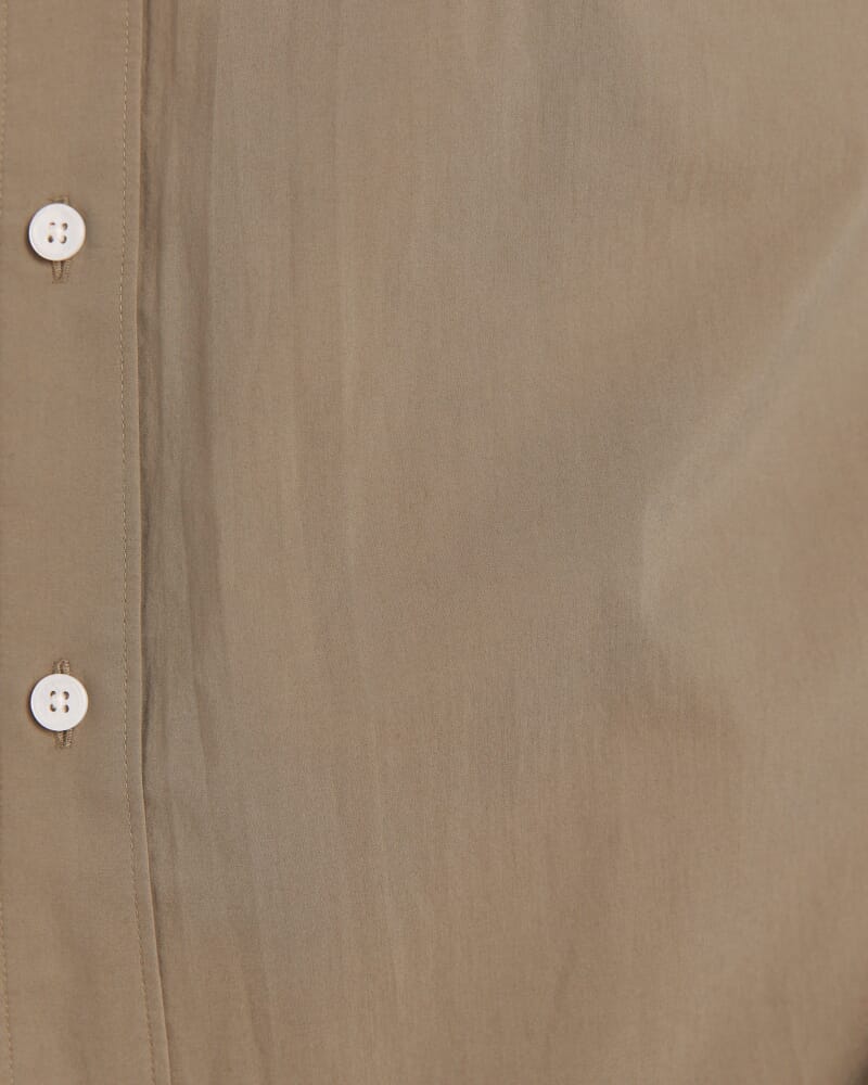 Ethan Poplin Casual Shirt in KHAKI