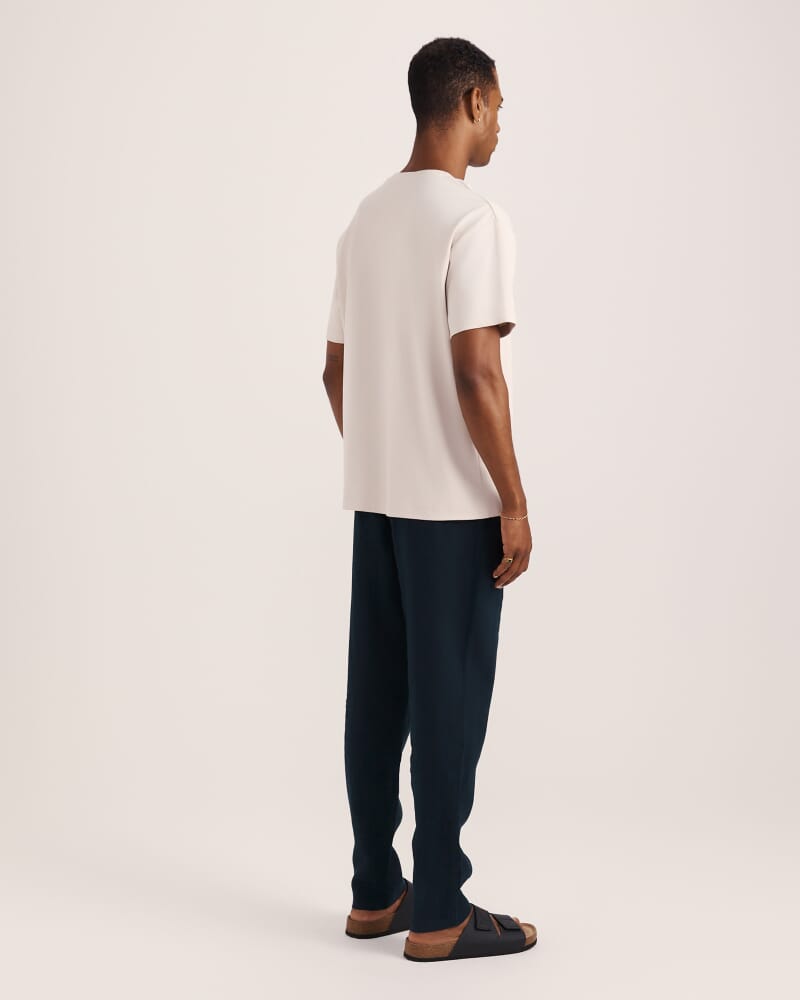 Rafe Heavyweight Cotton Rib Tee in ECRU