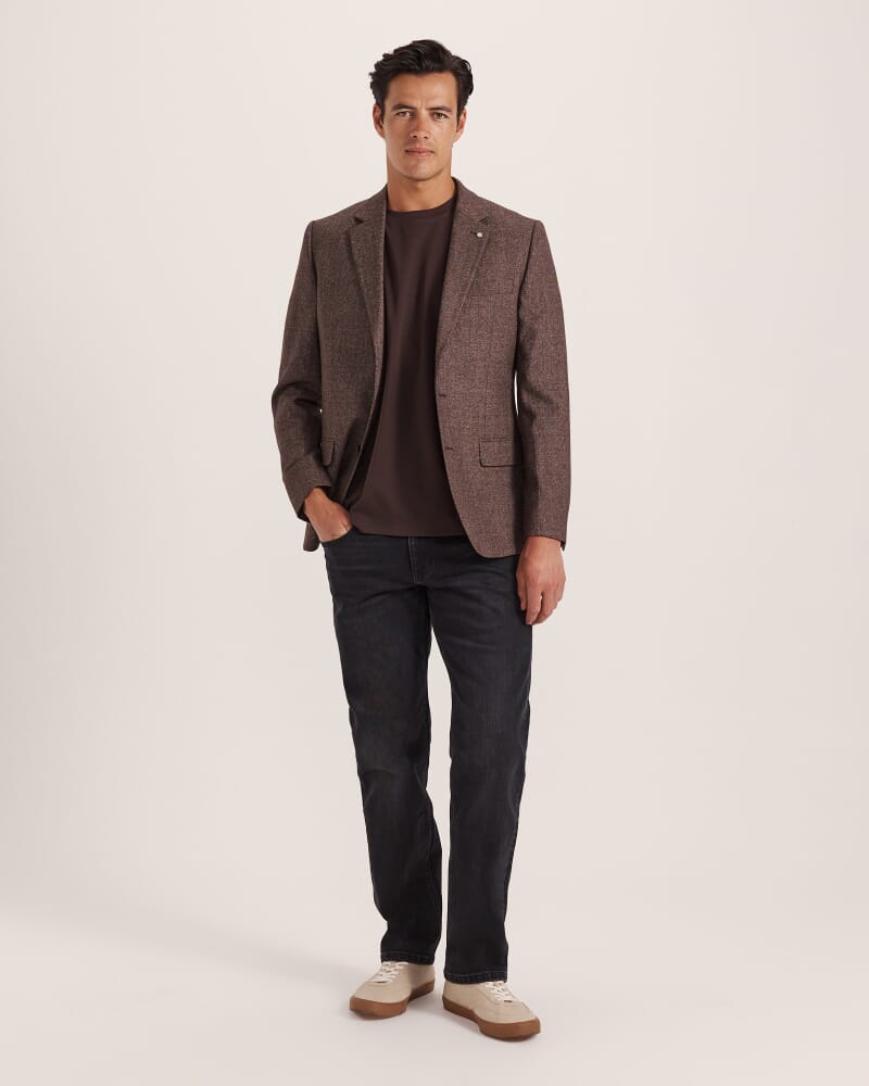 Rafe Heavyweight Cotton Rib Tee in ESPRESSO