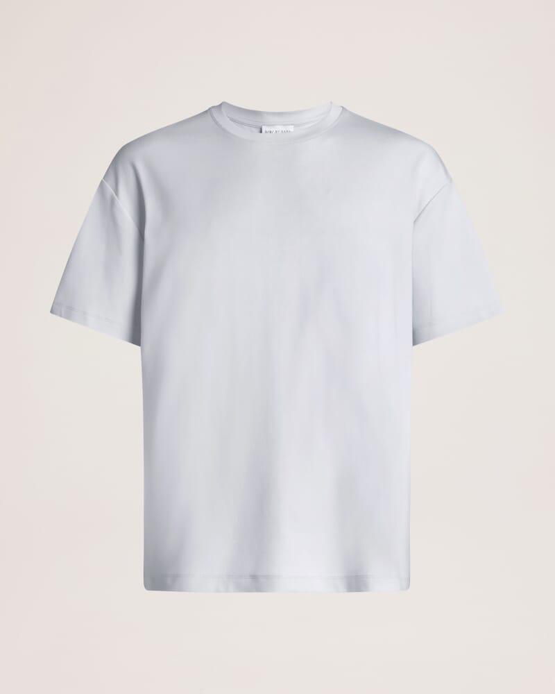 Rafe Heavyweight Cotton Rib Tee in ICE BLUE