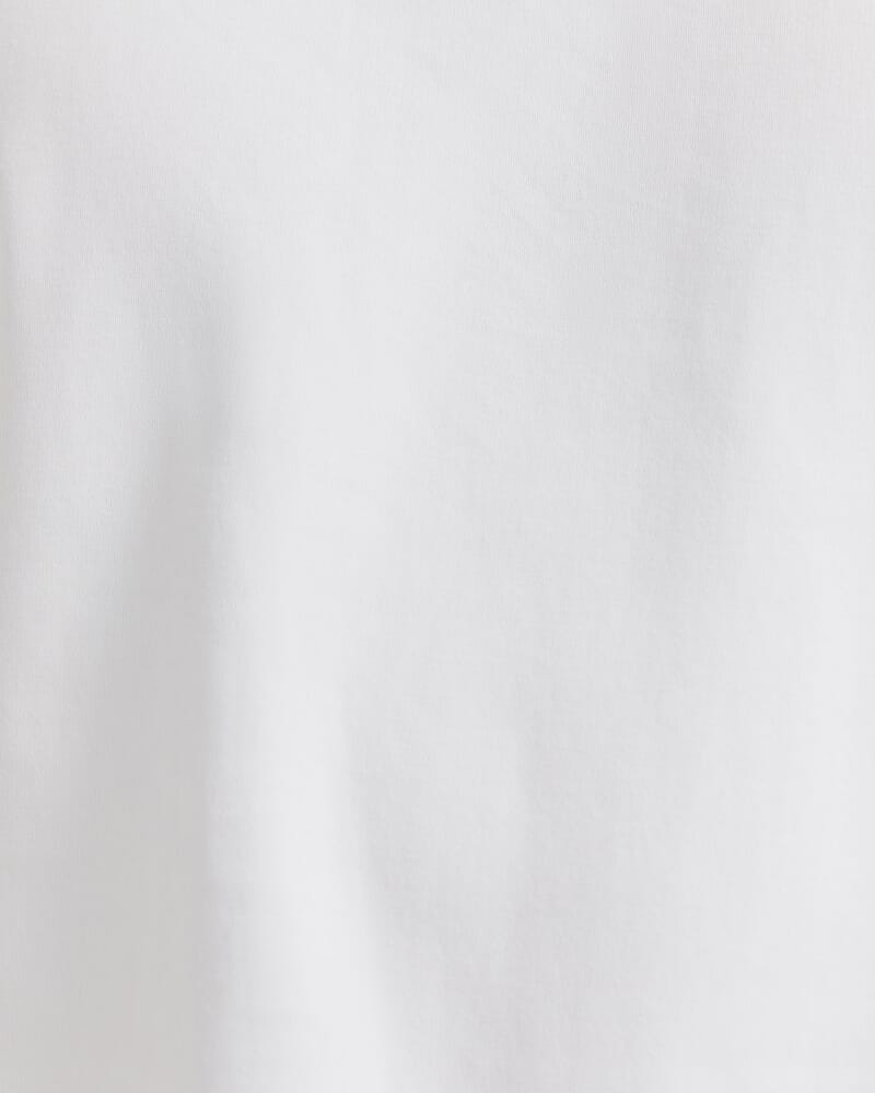 Rafe Heavyweight Cotton Rib Tee in WHITE