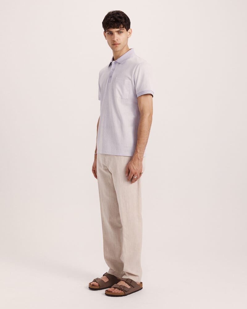 Phoenix Cotton Polo in LILAC