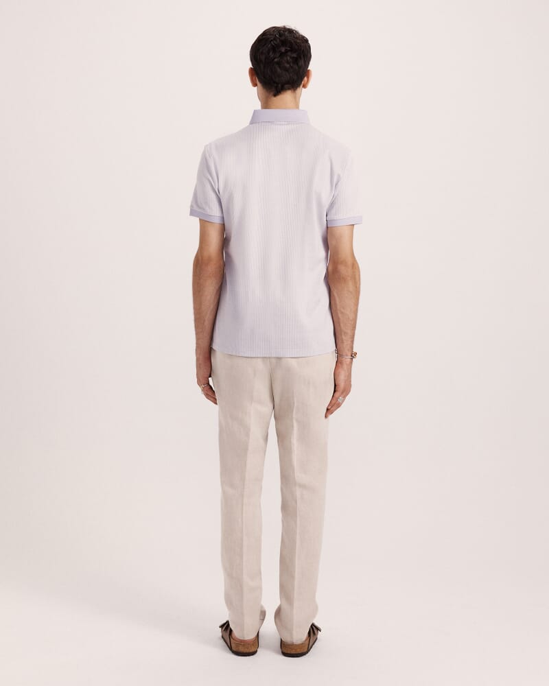 Phoenix Cotton Polo in LILAC