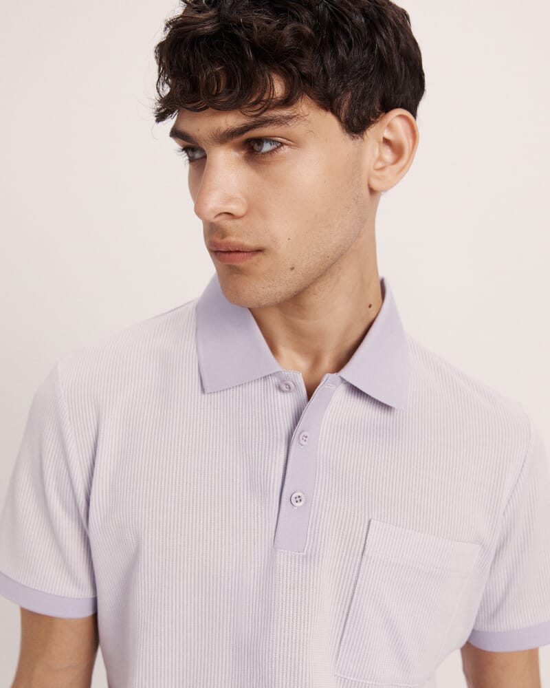 Phoenix Cotton Polo in LILAC