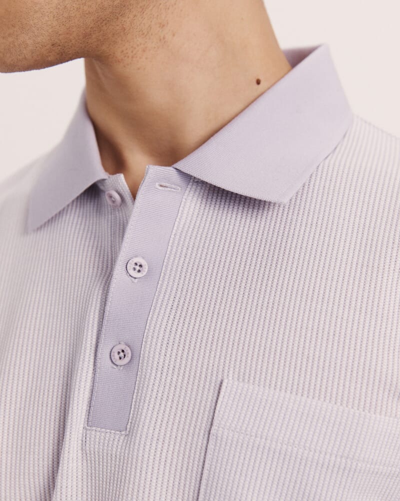 Phoenix Cotton Polo in LILAC
