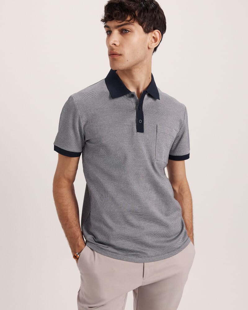 Phoenix Cotton Polo in NAVY