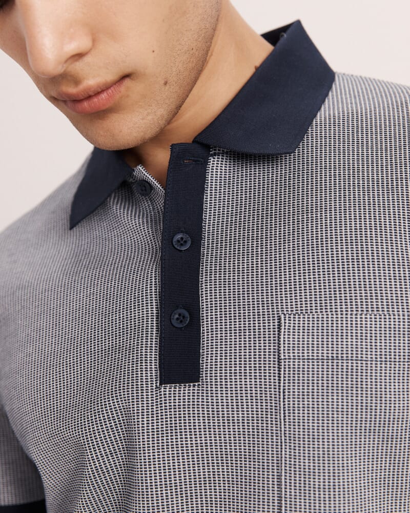 Phoenix Cotton Polo in NAVY