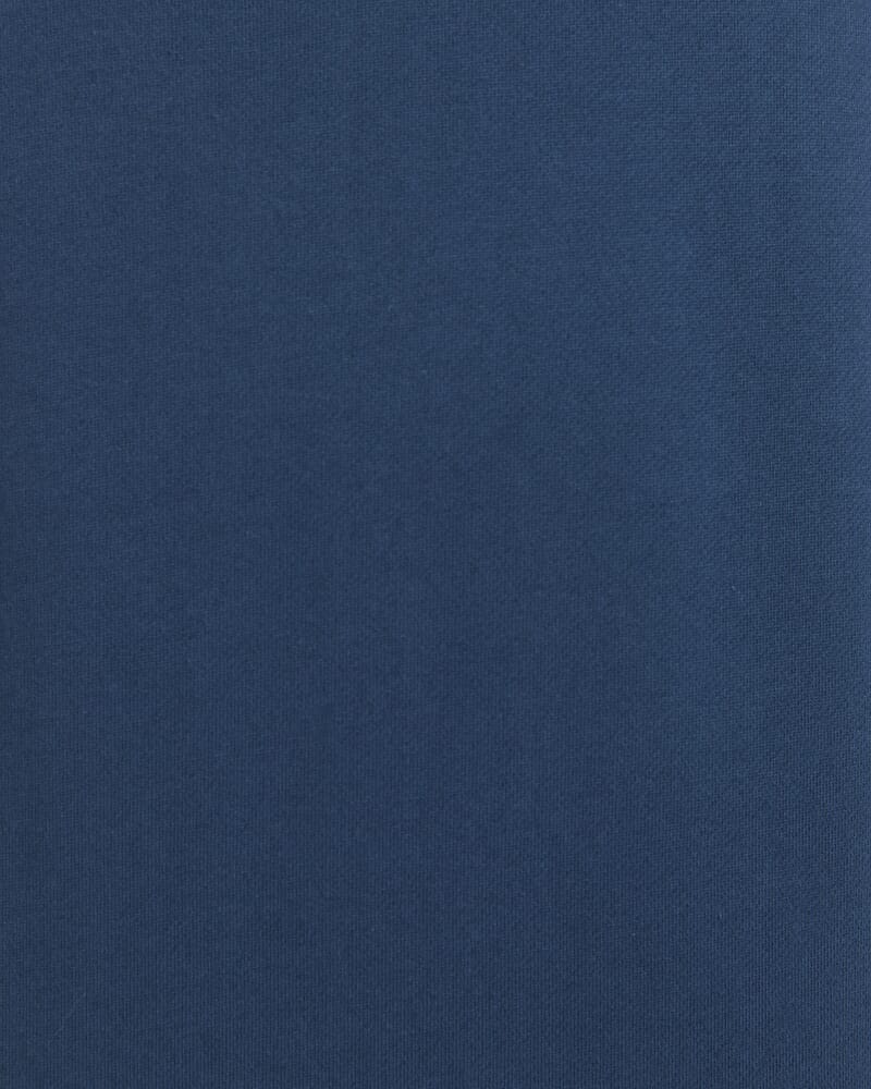 Farrow Quarter Zip Cotton Sweat in STEEL BLUE