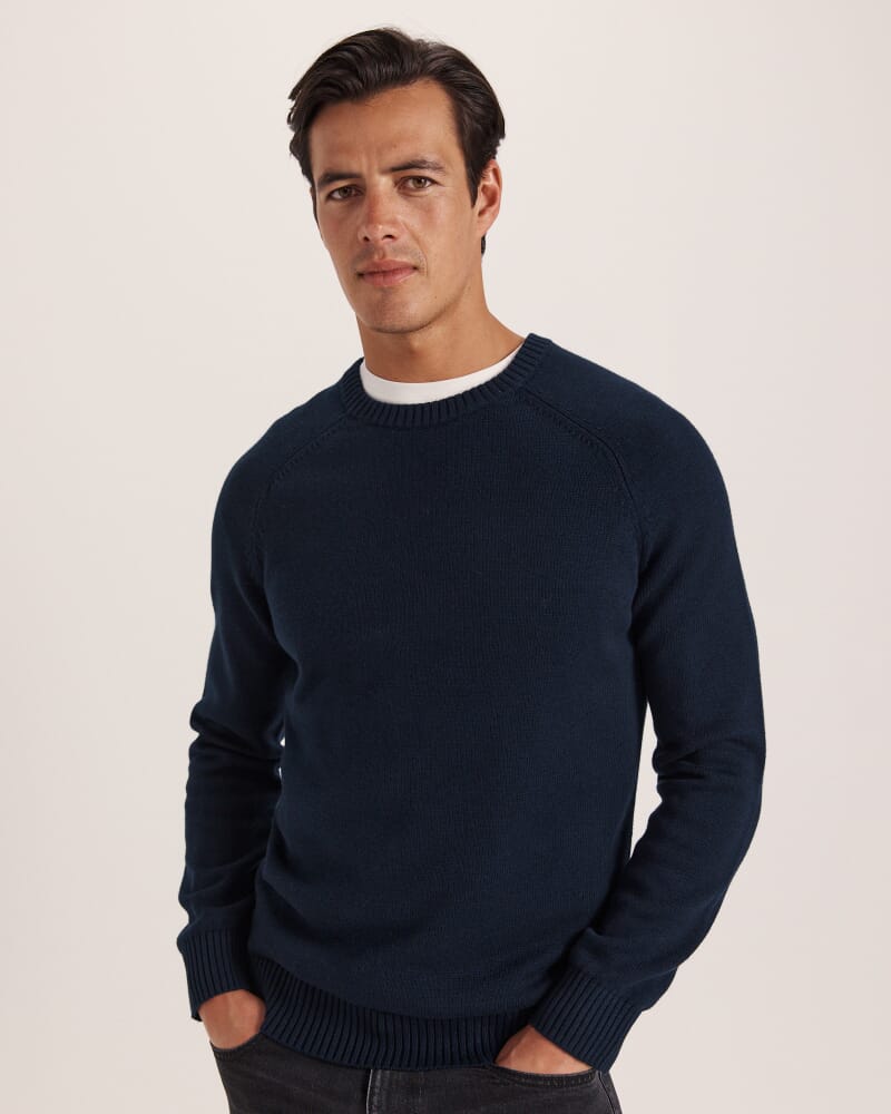 Vincent Wool Knit in NAVY
