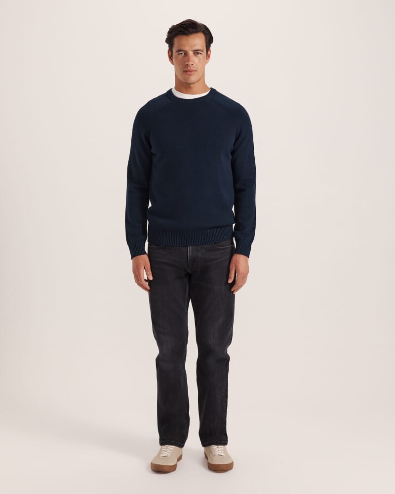 Vincent Wool Knit in NAVY