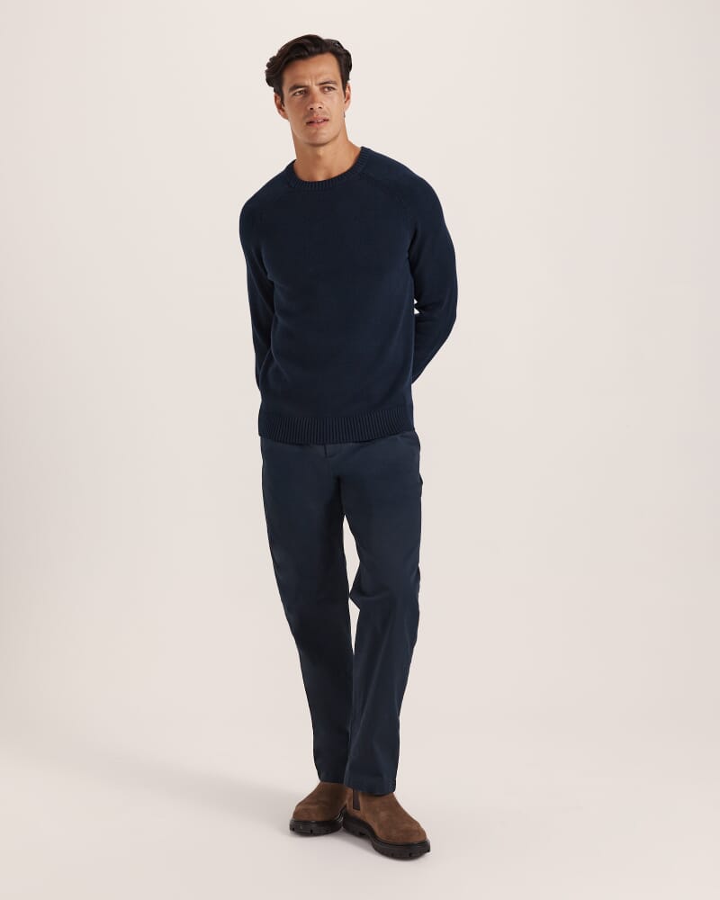 Vincent Wool Knit in NAVY