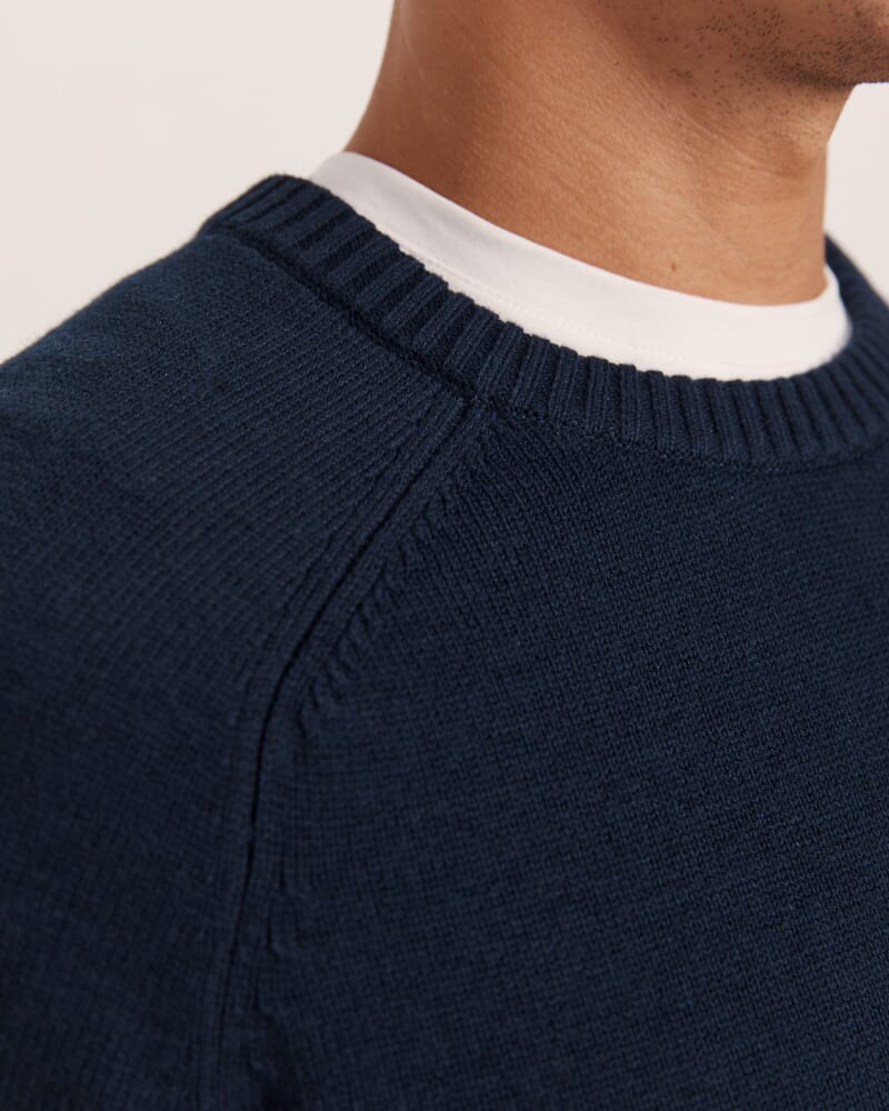 Vincent Wool Knit in NAVY