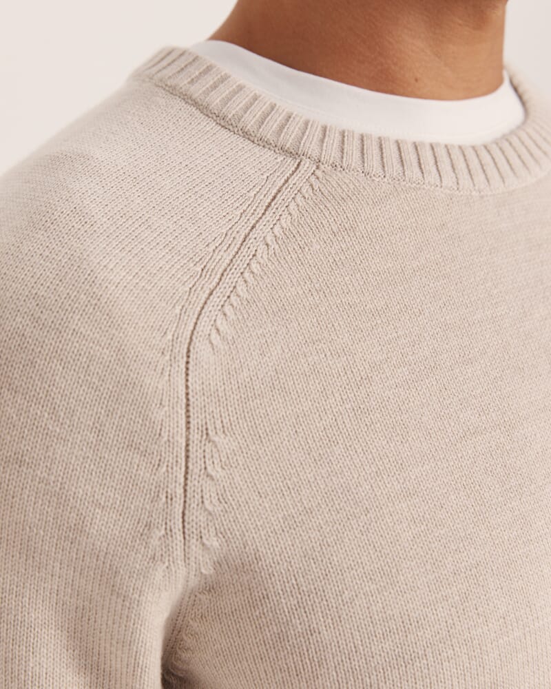 Vincent Wool Knit in OATMEAL