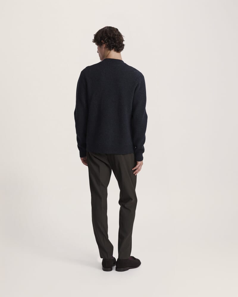 Claude Zip Through Knit in CHARCOAL