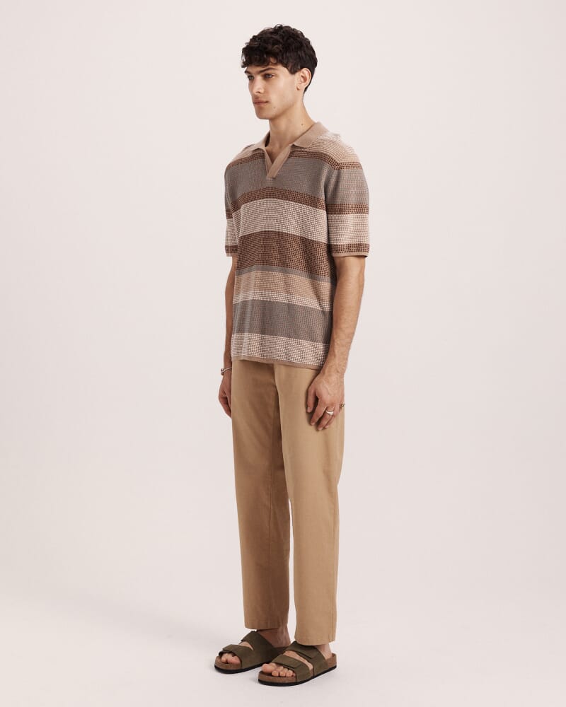 Philipe Cotton Knit Polo in MULTI