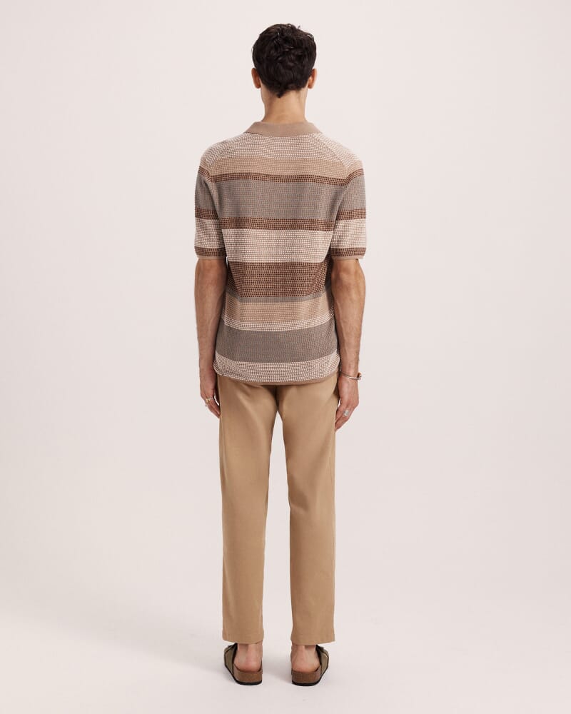 Philipe Cotton Knit Polo in MULTI