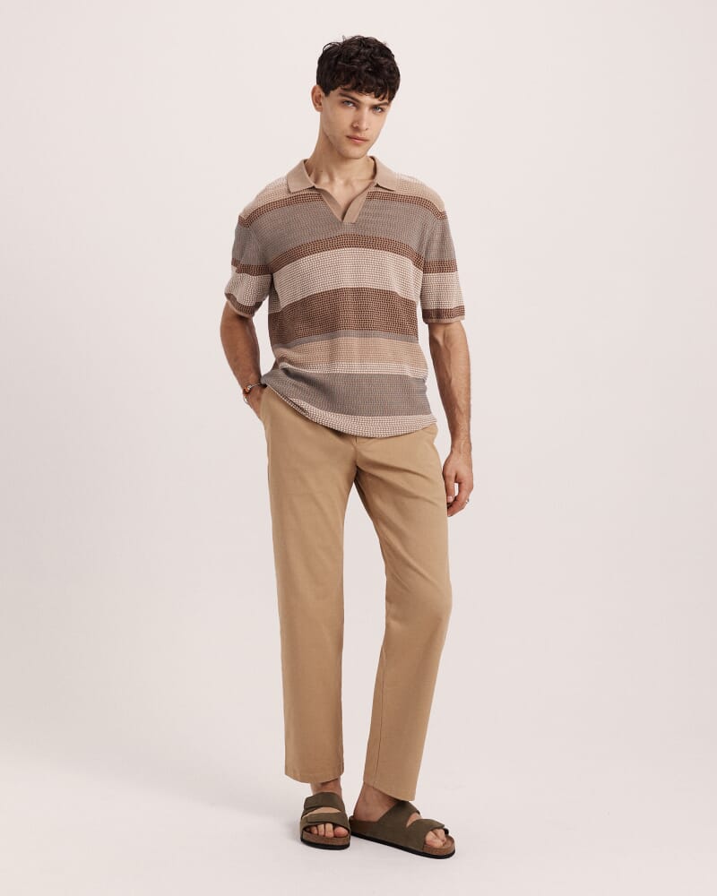 Philipe Cotton Knit Polo in MULTI