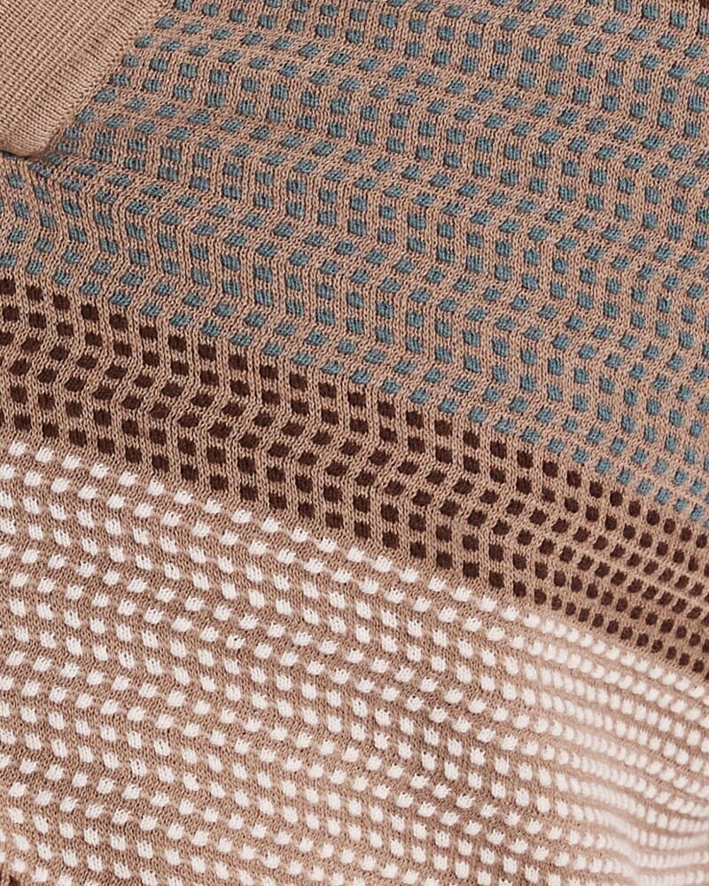 Philipe Cotton Knit Polo in MULTI