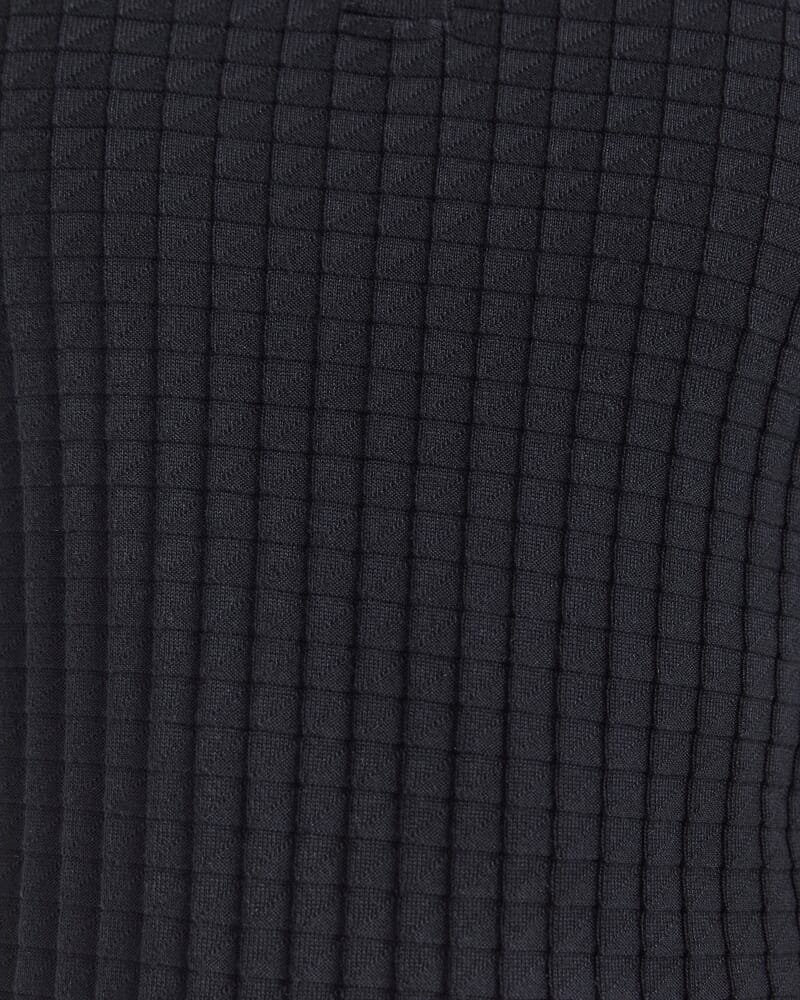 Alfie Knit Polo in BLACK