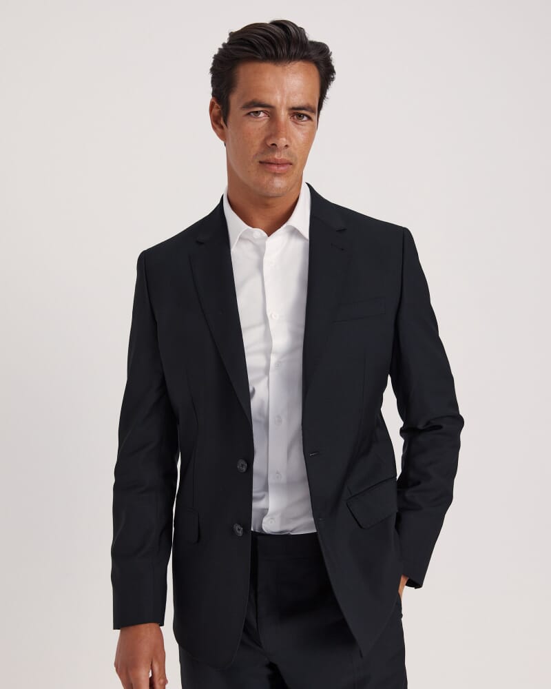 Sorkin Italian Wool Suit Jacket in BLACK