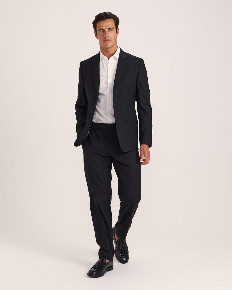 Sorkin Italian Wool Suit Jacket in BLACK