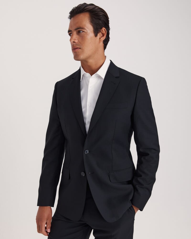 Sorkin Italian Wool Suit Jacket in BLACK