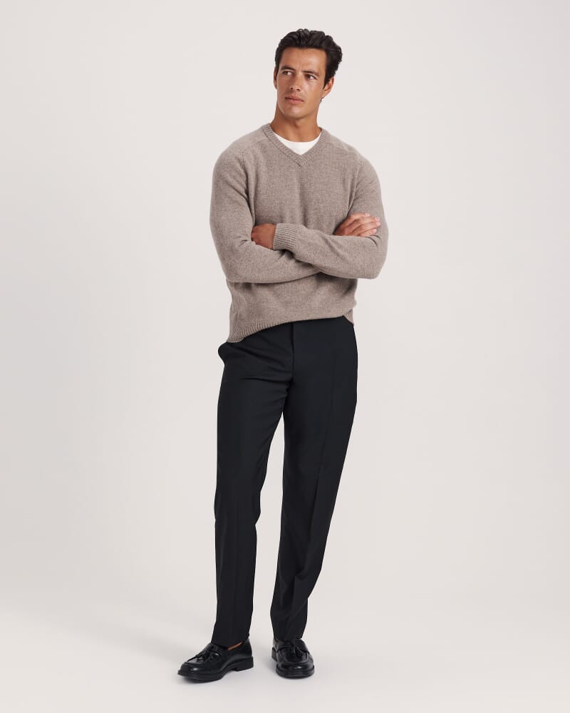 Sorkin Italian Wool Reg Pant in BLACK