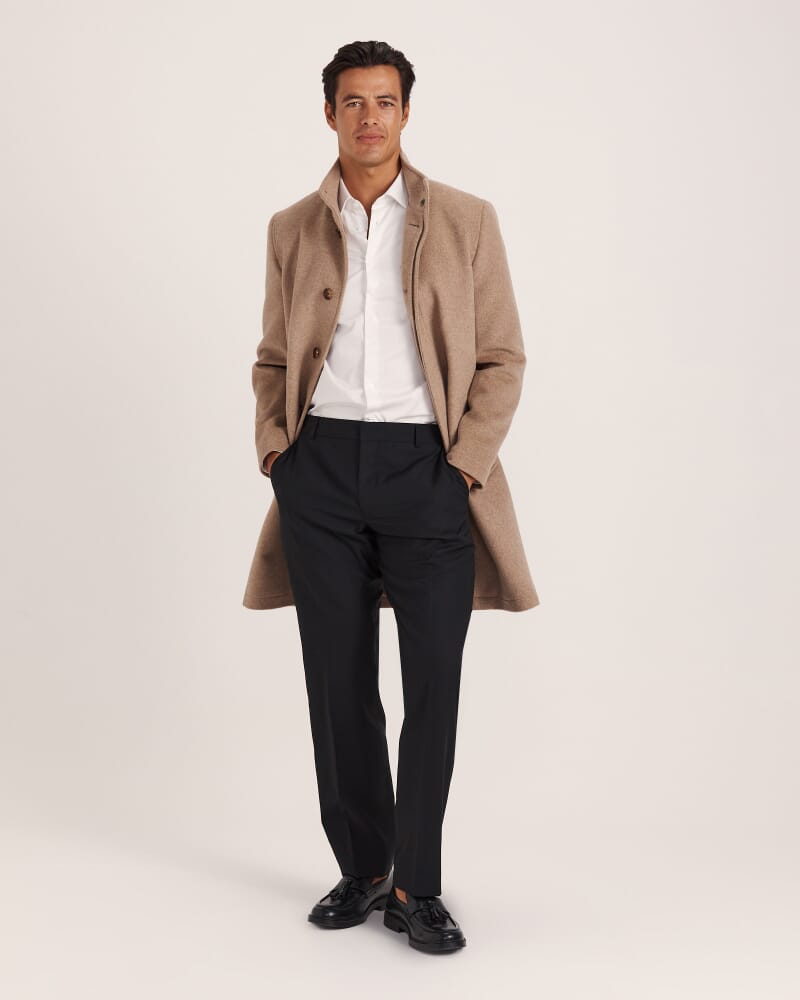 Sorkin Italian Wool Reg Pant in BLACK