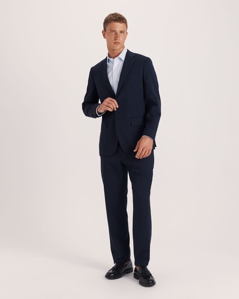 Sorkin Italian Wool Regular Pant in NAVY