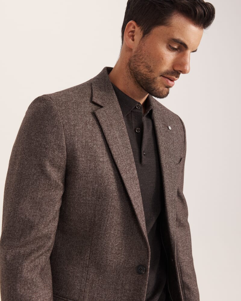 George Wool Item Jacket in ESPRESSO