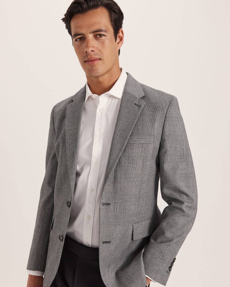 Garcon Italian Wool Jacket in BLACK/WHITE