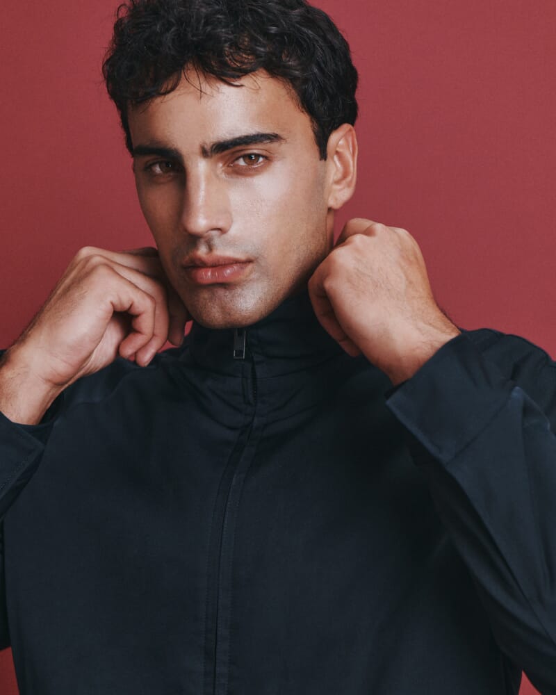 Axel Water Resistant Wadded Jacket in INK