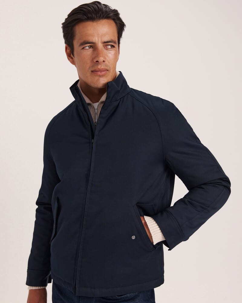 Axel Water Resistant Wadded Jacket in INK