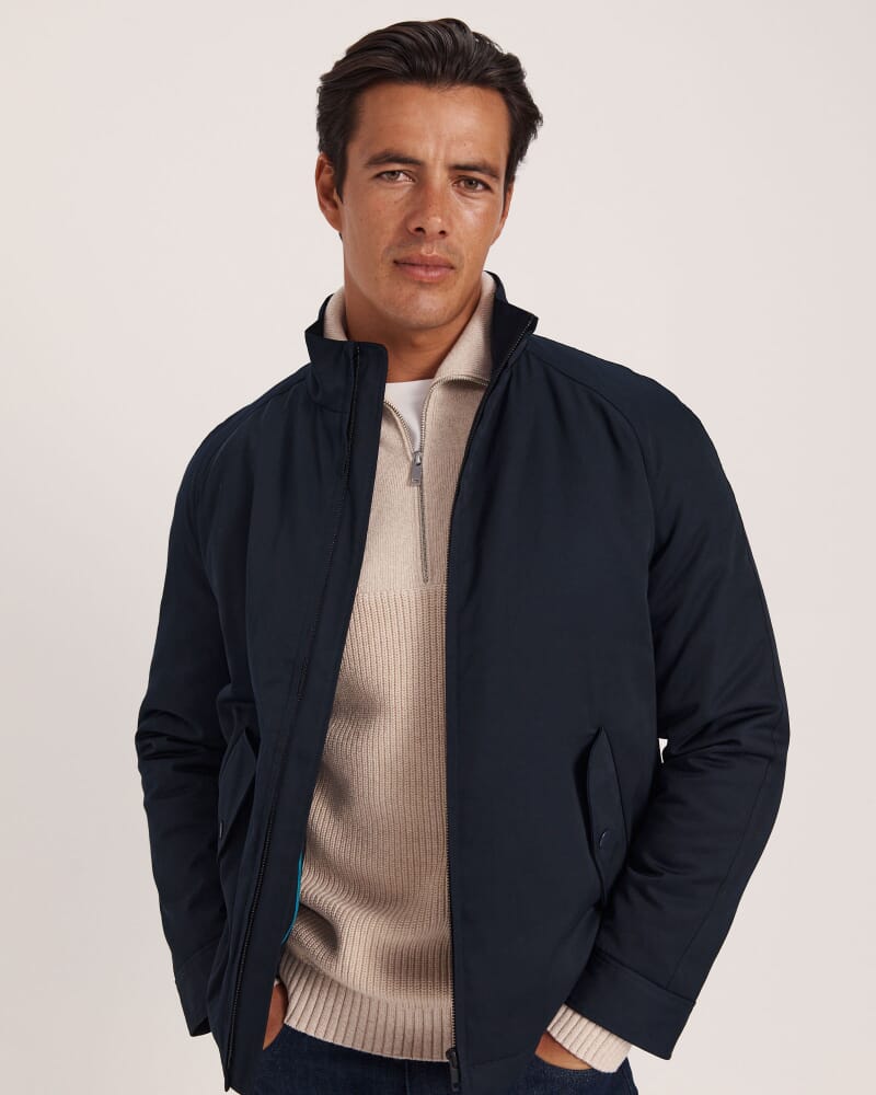 Axel Water Resistant Wadded Jacket in INK