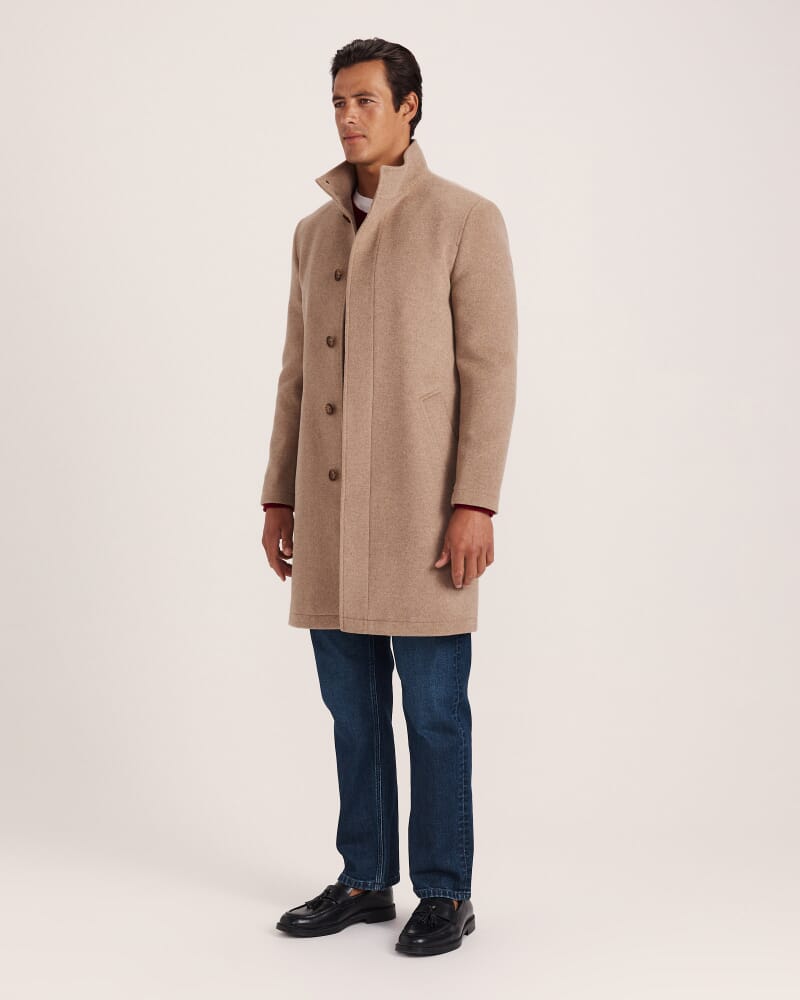 Hofmann Wool Coat in BARLEY