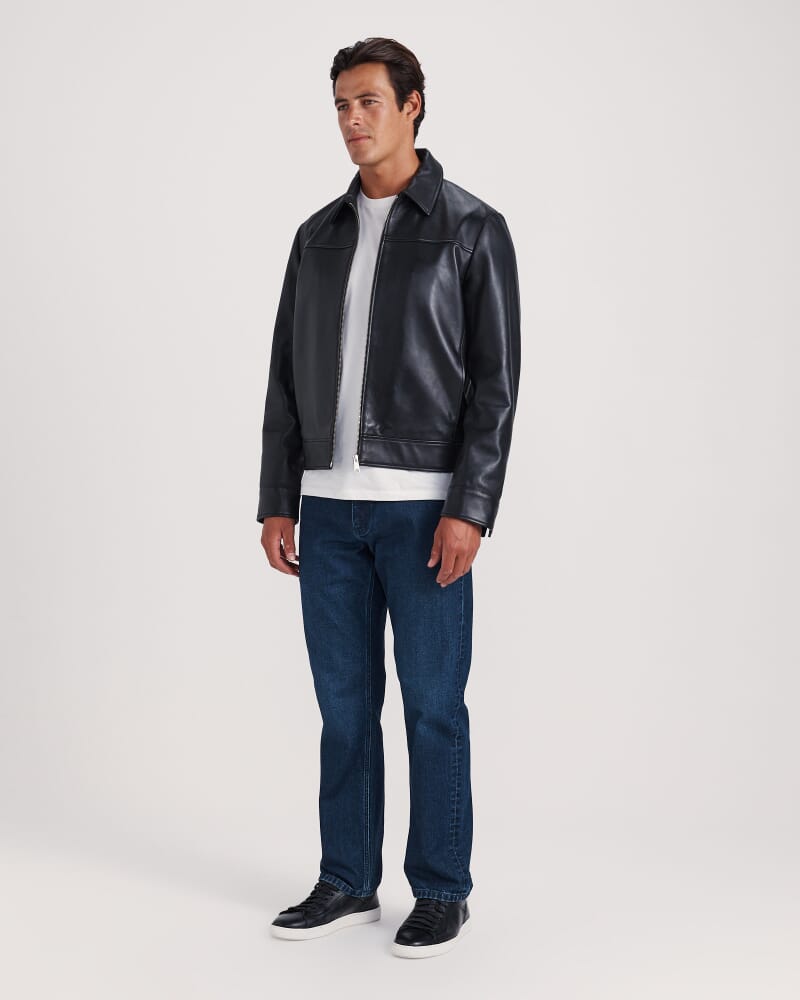 Jackson Leather Jacket in BLACK